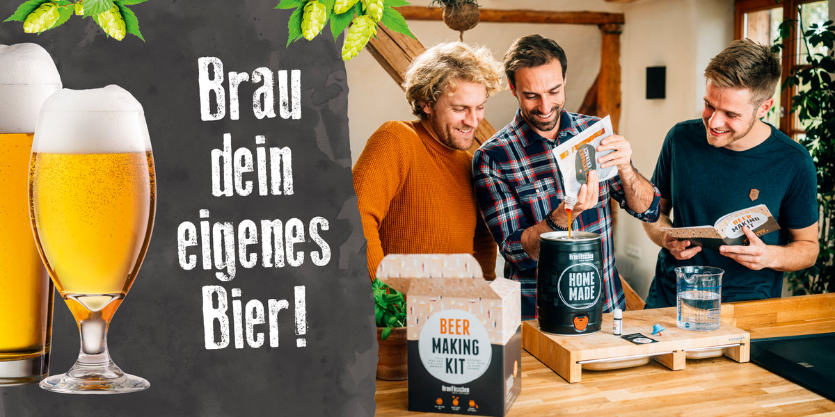 Braufässchen | Kit de Brassage de bière à Faire soi-même | bière  d'anniversaire dans Un fût de 5 L | délicieuse bière brassée en 7 Jours  pour Homme