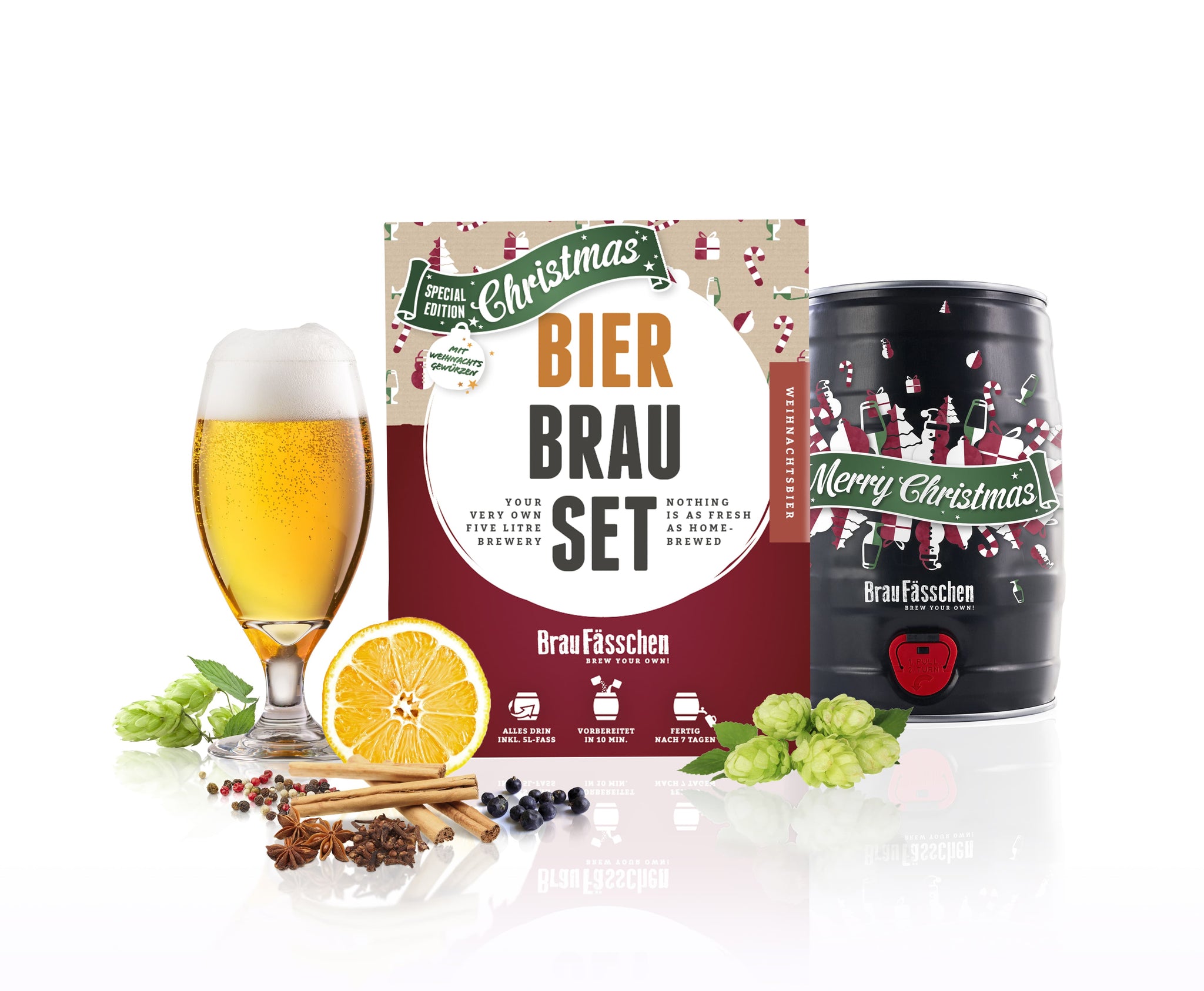Bierbrauset Braufässchen Geburtstagsbier - 5 Liter Fass
