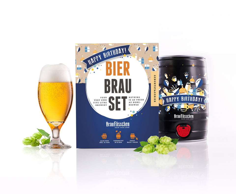 Brew Monkey® Bierbrauset Weissbier | Komplett Set 5 Liter Bier | 5,7% Vol.  | Bier Brauen in der Küche | Bier Brauen Set zum Selber Brauen 